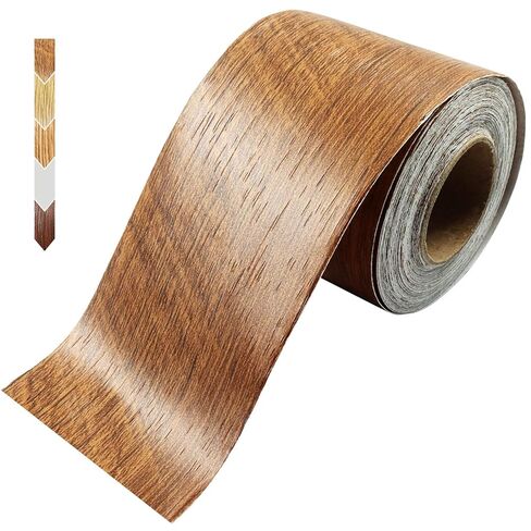 Hordion Wood Grain Repair Tape, 2" x 33ft Self Adhesive Repair Patch Wood Colored Tape for Furniture Cabinets Doors Windows Floors Handicraft DIY, Walnut in Saudi Arabia