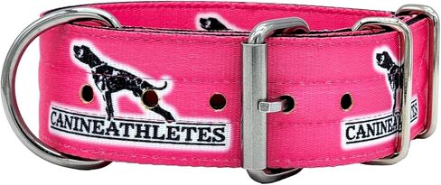 الكلاب الرياضيين 2 بوصة واسعة الوردي الساخن التكتيكية طوق الكلب طوق الكلب القوي سميكة الثقيلة الفولاذ المقاوم للصدأ طوق الكلب K9 التدريب التحريض (كبير جدا) in Kuwait