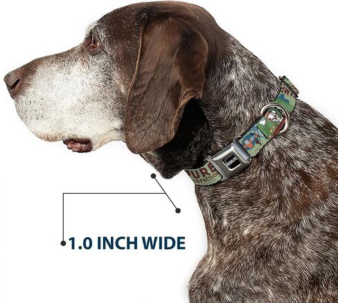 Peanuts Worldwide LLC Pet Collar, Dog Collar Metal Seatbelt Buckle, Peanuts Happy Camper Beagle Scouts Scenes, 11 to 16.5 Inches 1.0 Inch Wide in Saudi Arabia