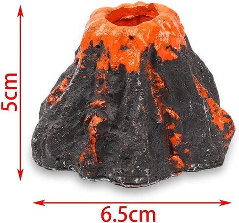 Air Bubble Stone Aquarium Ornament Fish Tank Resin Volcano Shape Aquarium Decorations in Saudi Arabia