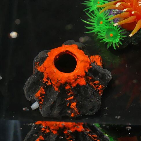 Air Bubble Stone Aquarium Ornament Fish Tank Resin Volcano Shape Aquarium Decorations in Saudi Arabia