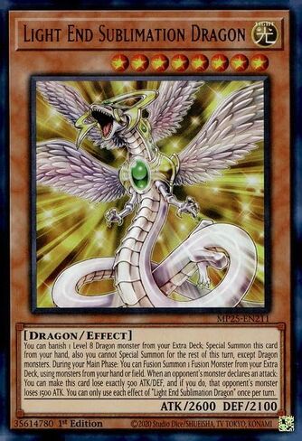 Light End Sublimation Dragon - MP25-EN211 - Ultra Rare - 1st Edition in Saudi Arabia
