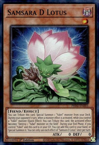 YU-GI-OH! Samsara D Lotus - PHNI-EN003 - Super Rare - 1st Edition in Saudi Arabia