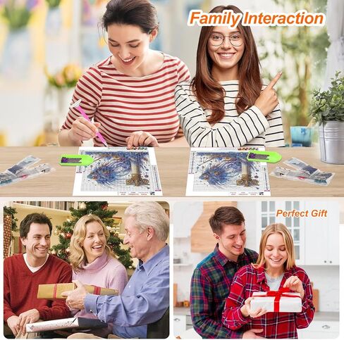 مجموعات الطلاء الماسي للأسماك من أنوفر للبالغين، مجموعات فنية ماسية خماسية الأبعاد للمبتدئين، مجموعات طلاء ماسية كاملة الحفر لديكور الحائط المنزلي، 12 × 12 بوصة in Kuwait