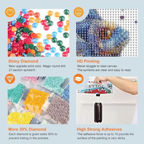 مجموعات الطلاء الماسي للأسماك من أنوفر للبالغين، مجموعات فنية ماسية خماسية الأبعاد للمبتدئين، مجموعات طلاء ماسية كاملة الحفر لديكور الحائط المنزلي، 12 × 12 بوصة in Kuwait