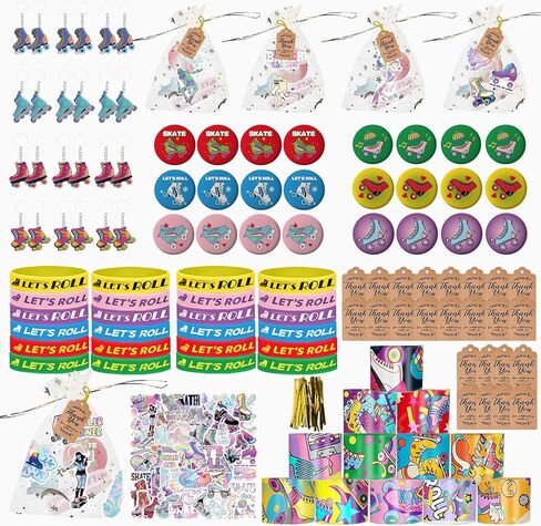 268 قطعة من مستلزمات حفلات التزلج على الجليد مستلزمات حفلات أعياد الميلاد لموسيقى الهيب هوب ديسكو 80s 90s ديكورات الحفلات in Kuwait