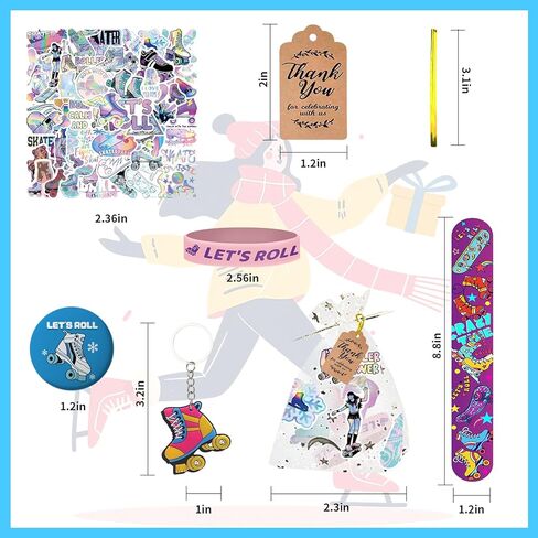 268 قطعة من مستلزمات حفلات التزلج على الجليد مستلزمات حفلات أعياد الميلاد لموسيقى الهيب هوب ديسكو 80s 90s ديكورات الحفلات in Kuwait