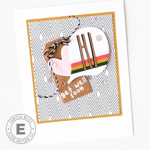 Ellen Hutson, Essentials by Ellen, Color Me Paper Strips: Small Die Set, Cut Perfect Stripes (7" x 1/4" and 7" x 1/8"), Card Making, Scrapbooking, Die Cutting, DIY, Papercrafts in Saudi Arabia