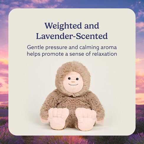 warmies Microwavable & Weighted Stuffed Animals, Bigfoot - Heated Stuffed Animal Plushie for Warmth & Comfort - Cute Soft Plush Toys for Adults & Children (Boys, Girls, Babies & Toddlers) in Saudi Arabia