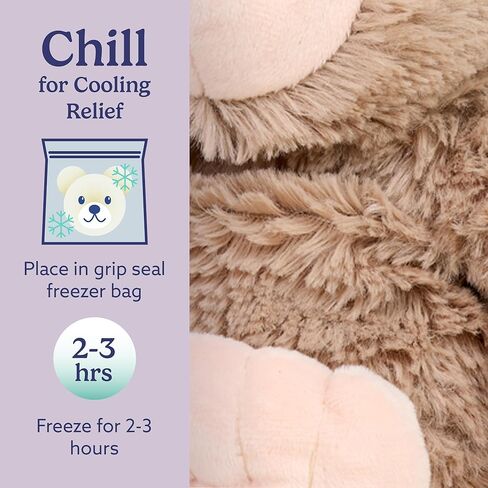 warmies Microwavable & Weighted Stuffed Animals, Bigfoot - Heated Stuffed Animal Plushie for Warmth & Comfort - Cute Soft Plush Toys for Adults & Children (Boys, Girls, Babies & Toddlers) in Saudi Arabia