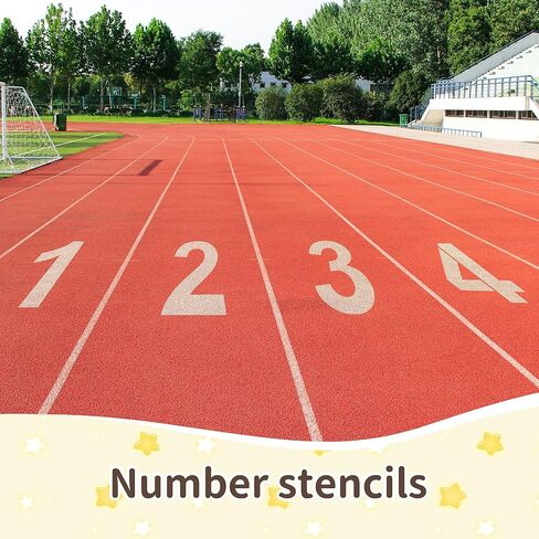4,6,8 Inch Number Stencils 30Pcs Plastic Stencils Reusable Washable Curb Stencil Kit for Address Painting 0-9 Large Number Stencil Digital Templates for Spray Painting DIY Crafts Address Signs in Saudi Arabia