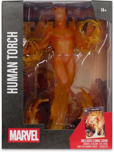 McFarlane Toys - Marvel Human Torch 1:6th Scale Collectible with Scene (Marvel 2-in-One #10) in Saudi Arabia