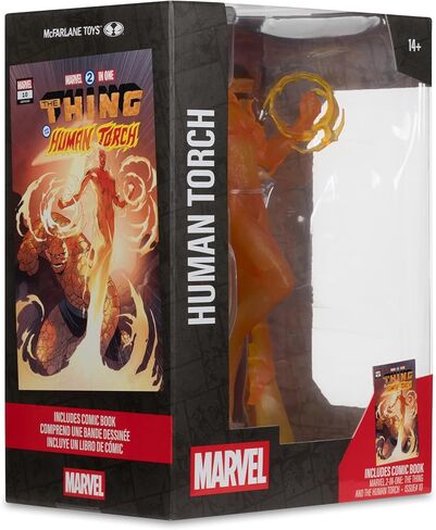 McFarlane Toys - Marvel Human Torch 1:6th Scale Collectible with Scene (Marvel 2-in-One #10) in Saudi Arabia