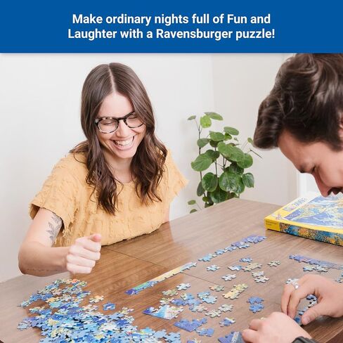 Ravensburger - حيوانات أفريقية - أحجية الصور المقطوعة 2 × 1000 قطعة - #1 الفيلة المبجلة على السهل - #2 عائلة الأسد المهيبة في الراحة - هدية مثالية - فن قابل للإطار - متعة خالية من الشاشة - ألغاز للبالغين in Saudi Arabia