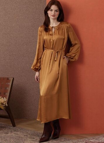 Simplicity SS3001Y5 Misses' V-Neck Dresses Sewing Pattern Packet, Design Code S3001, Sizes 18-20-22-24-26, Multicolor in Saudi Arabia
