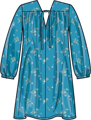 Simplicity SS3001Y5 Misses' V-Neck Dresses Sewing Pattern Packet, Design Code S3001, Sizes 18-20-22-24-26, Multicolor in Saudi Arabia