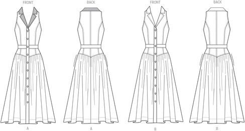 Butterick B7037K5 Misses' Fitted Midi Dress Sewing Pattern Packet, Design Code B7037, Sizes 8-10-12-14-16 in Saudi Arabia