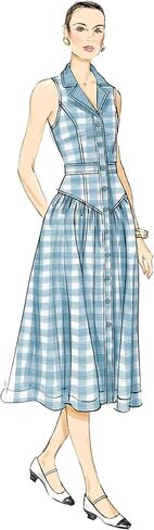 Butterick B7037K5 Misses' Fitted Midi Dress Sewing Pattern Packet, Design Code B7037, Sizes 8-10-12-14-16 in Saudi Arabia