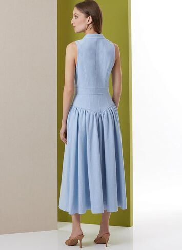 Butterick B7037K5 Misses' Fitted Midi Dress Sewing Pattern Packet, Design Code B7037, Sizes 8-10-12-14-16 in Saudi Arabia