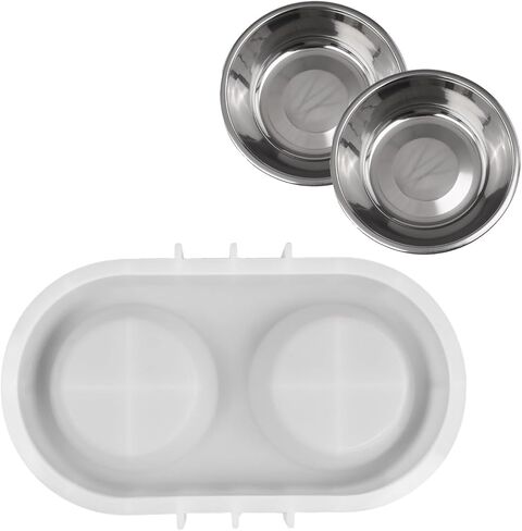 Reusable Silicone Pet Dish Mold for Cement Resin Flexible Cats Dog Bowl Making Accessories in Kuwait