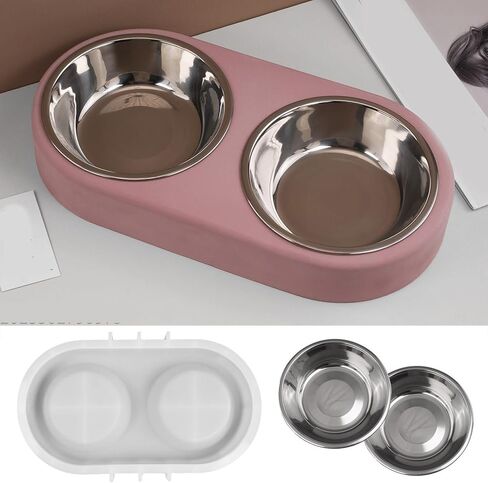Reusable Silicone Pet Dish Mold for Cement Resin Flexible Cats Dog Bowl Making Accessories in Kuwait