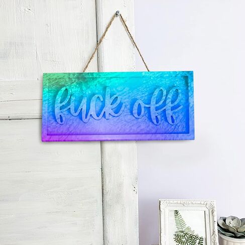 DIYBravo Resin Mold Silicon Letter Mold "Fuck Off" Word Sign Epoxy Resin Casting Craft DIY Personality for Door Decor Hanging Sign Creactive Funny in Saudi Arabia