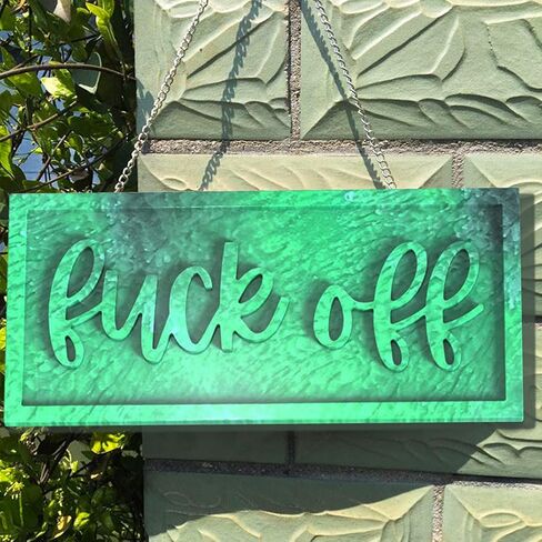 DIYBravo Resin Mold Silicon Letter Mold "Fuck Off" Word Sign Epoxy Resin Casting Craft DIY Personality for Door Decor Hanging Sign Creactive Funny in Saudi Arabia