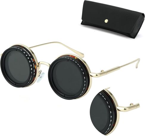 Hand Made Nd-400 9 Gears Round Polarized Adjustable Dimming Men Sunglasses women Filter Diving Fishing in Saudi Arabia
