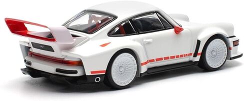 1:64 Diecast Collectibles Model Car Compatible with Porsche Singer DLS Turbo White with Red Stripes Limited Edition by Pop Race PR640226 in Saudi Arabia