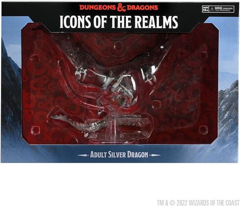 D&D Icons of The Realms: Adult Silver Dragon in Saudi Arabia