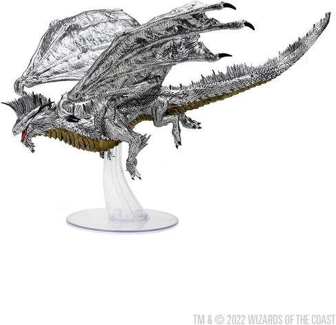 D&D Icons of The Realms: Adult Silver Dragon in Saudi Arabia