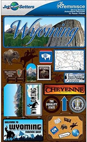 Reminisce Jet Setters 2 3-Dimensional Sticker, Wyoming in Saudi Arabia