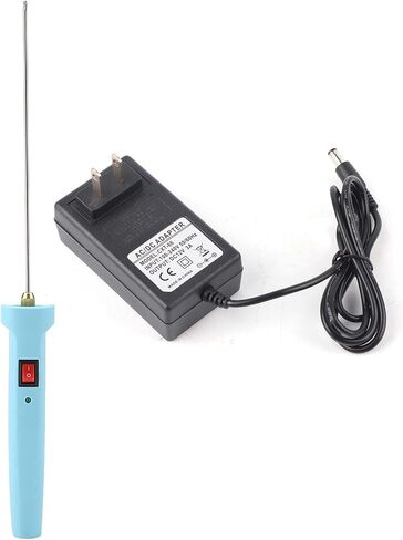 7.9in Electric Foam Cutter Tool, 24W Styrofoam Cutter Hot Wire, AIK-50 Foam Cutting Tool, US Plug Electric Hot Knife with Power Adapter and Start Switch for DIY Crafts in Kuwait