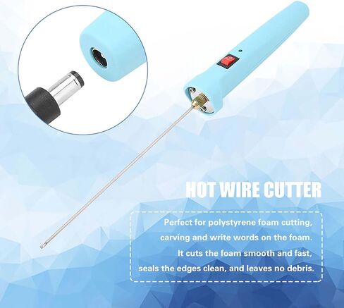 7.9in Electric Foam Cutter Tool, 24W Styrofoam Cutter Hot Wire, AIK-50 Foam Cutting Tool, US Plug Electric Hot Knife with Power Adapter and Start Switch for DIY Crafts in Kuwait