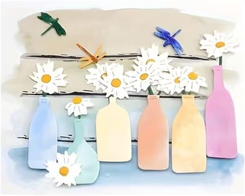 Bottle Flowers Frame Dies Metal Die Cuts, Bottle Flowers Frame Cutting Dies Cut Stencils for DIY Scrapbooking Cards Photo Album Decorative Embossing Paper Dies for Scrapbooking Card Making in Saudi Arabia