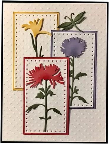 Floral Flowers Dies Metal Die Cuts, Floral Flowers Frame Cutting Dies Cut Stencils for DIY Scrapbooking Cards Photo Album Decorative Embossing Paper Dies for Scrapbooking Card Making in Saudi Arabia