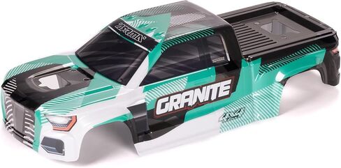 هيكل ARRMA جرانيت 4X4 بدون مشبك مطلي ومزخرف (أخضر/أسود)، ARA-2317 in Kuwait