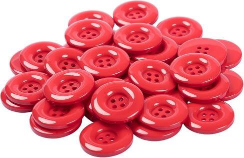 Lilaly Assorted Large Buttons for Crafts, Clothes & Sewing - 36 Pcs Large Colorful Resin Button, 11/2 Inch Big Buttons for DIY and Garments in Kuwait