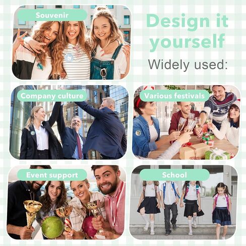 60 قطعة من دبابيس الأزرار المصنوعة من الأكريليك الشفاف مقاس 3 بوصة، شارات صور فارغة لمستلزمات الحرف اليدوية، اصنع الأزرار الخاصة بك in Kuwait