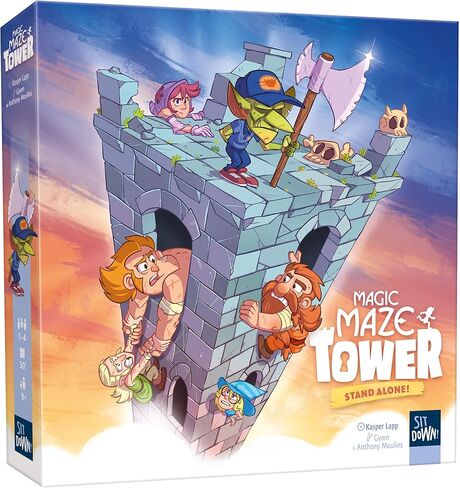 Magic Maze Tower – Puzzle Adventure in The Award-Winning Magic Maze Universe | Solo & co-op | 91 Challenges | Real-time Play | Ages 9+ | 1–4 Players | 30 min | FSC® in Saudi Arabia