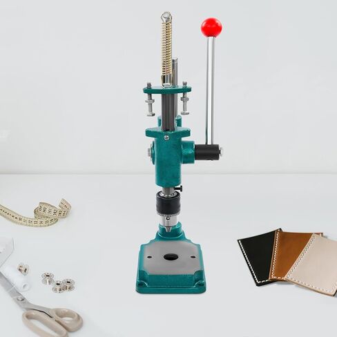 أدوات ثقب يدوية بالضغط، آلة طباعة جلدية، آلة ثقب يدوية شديدة التحمل مع مقبض مريح وطاولة عمل، أداة ثقب جلدية لصنع أحذية المحفظة والحزام in Kuwait