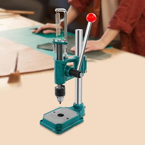 أدوات ثقب يدوية بالضغط، آلة طباعة جلدية، آلة ثقب يدوية شديدة التحمل مع مقبض مريح وطاولة عمل، أداة ثقب جلدية لصنع أحذية المحفظة والحزام in Kuwait