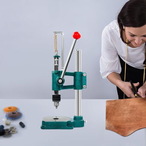 أدوات ثقب يدوية بالضغط، آلة طباعة جلدية، آلة ثقب يدوية شديدة التحمل مع مقبض مريح وطاولة عمل، أداة ثقب جلدية لصنع أحذية المحفظة والحزام in Kuwait