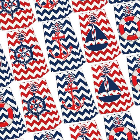 24 Pcs Nautical Goodie Bags Nautical Gift Bags with Stickers -Nautical Themed Birthday Party Favor for Party Decoration Supplies in Saudi Arabia