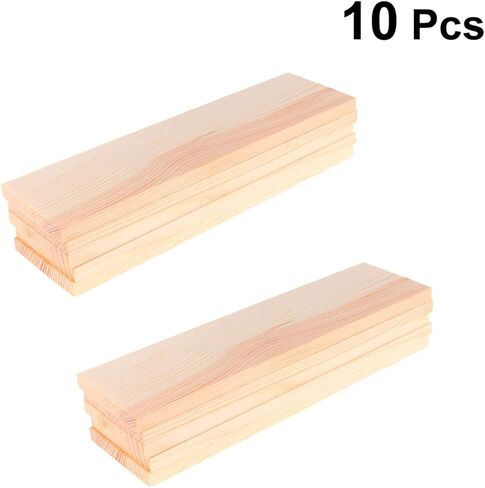 10pcs Rectangle Wood Boards Natural Pine Wood Rectangle Board Panel Unfinished Sheets Carving Blocks for Arts Crafts DIY Projects in Saudi Arabia