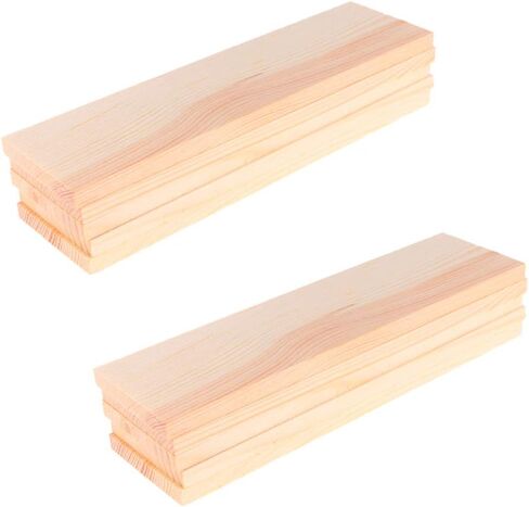 10pcs Rectangle Wood Boards Natural Pine Wood Rectangle Board Panel Unfinished Sheets Carving Blocks for Arts Crafts DIY Projects in Saudi Arabia