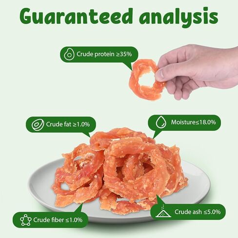 Chicken Rings Dog Treat Snacks Puppy Treats Natural Chicken Rawhide-Free Soft Healthy Dog Treats for Small Medium and Large Breed 227g in Kuwait