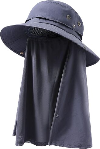 Plus Size XL XXL Sun Hats for Men Bucket Boonie UV Protection UPF50+ Waterproof Wide Brim Foldable Fishing Beach in Kuwait