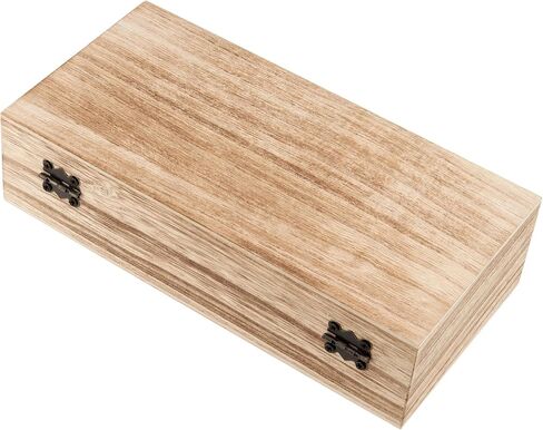 12 Pack 7.8 x 3.9 x 1.9 Inches Unfinished Wooden Boxes, Rectangle Wood Box with Hinged Lids, Small Storage Box for Crafts, Jewelry in Saudi Arabia