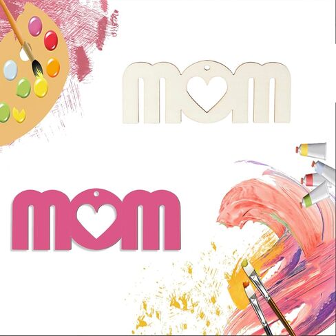 شرائح خشب القلب، زخارف خشبية DIY زخارف قلب خشبية غير مكتملة مثقوبة مسبقًا مع خيوط طبيعية لتزيين عيد الشكر لعيد الأم 20 قطعة in Saudi Arabia